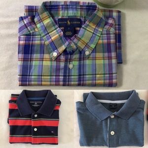 Three assorted shirts. Boys size 7